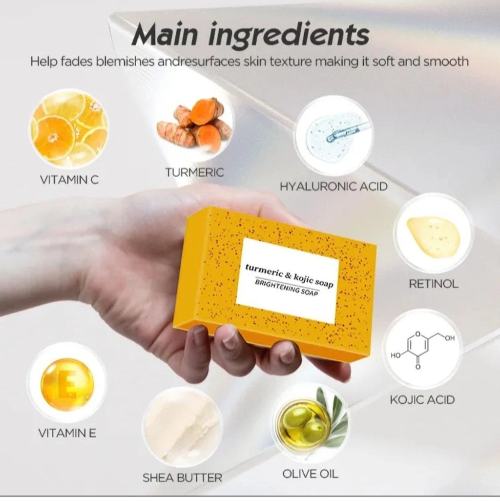 2 barre Savon turmeric à l'acide kojic 100 g